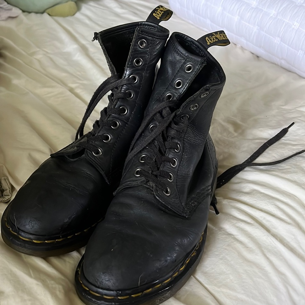 Doc martens leather boots